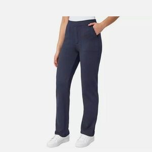 Mondetta Herringbone Straight Leg Women Pant - Blue Color Size L